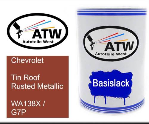 Chevrolet, Tin Roof Rusted Metallic, WA138X / G7P: 500ml Lackdose, von ATW Autoteile West.